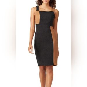 NWOT Camel and Gray Colourblock Dress By Toccin